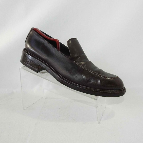 Sergio Rossi Sz 10 Brown Loafers Dress Mens B6D25 main image 5